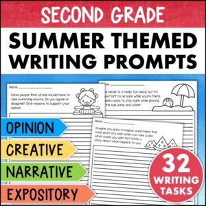 2nd grade Summer writing prompts